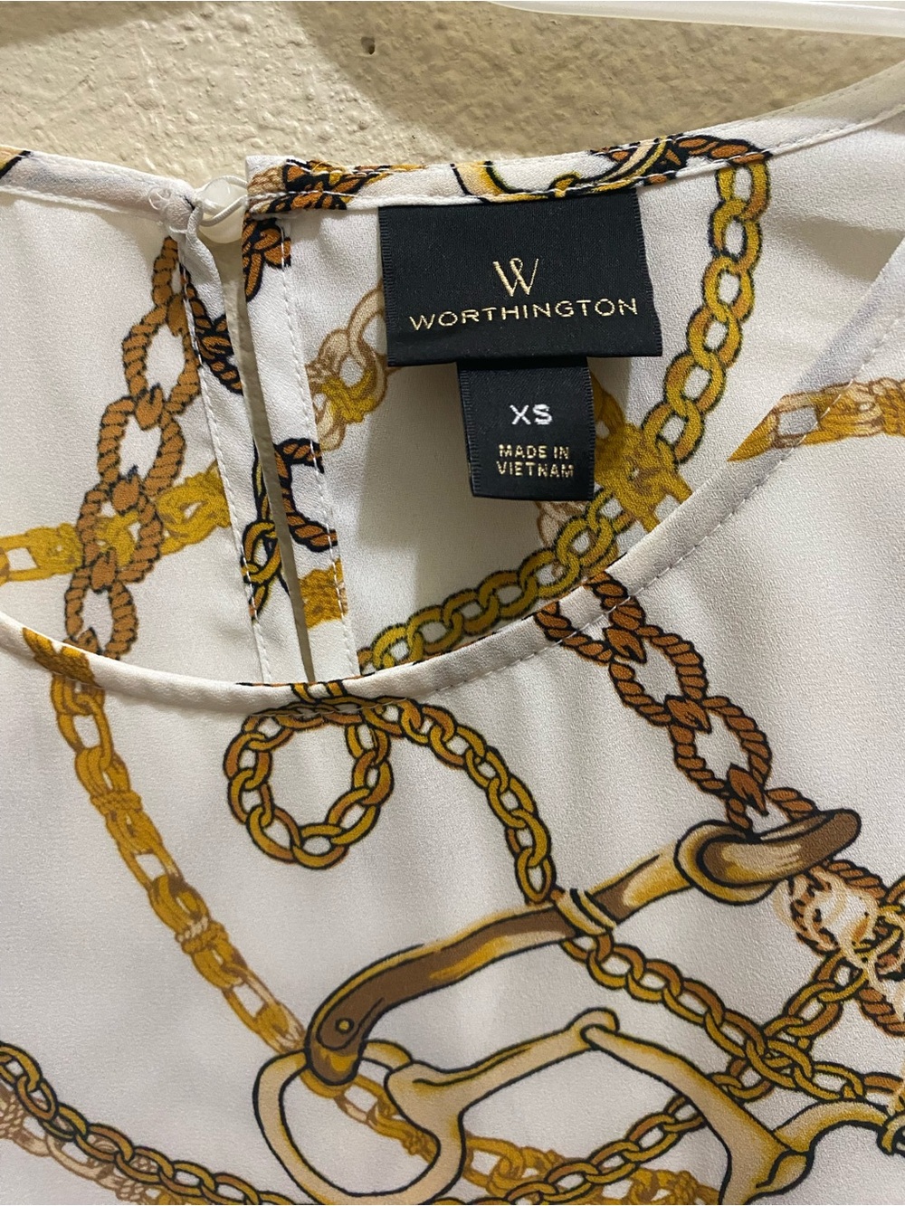 Worthington Cream High-Low Ruffle Skirt - Picture 4 of 5